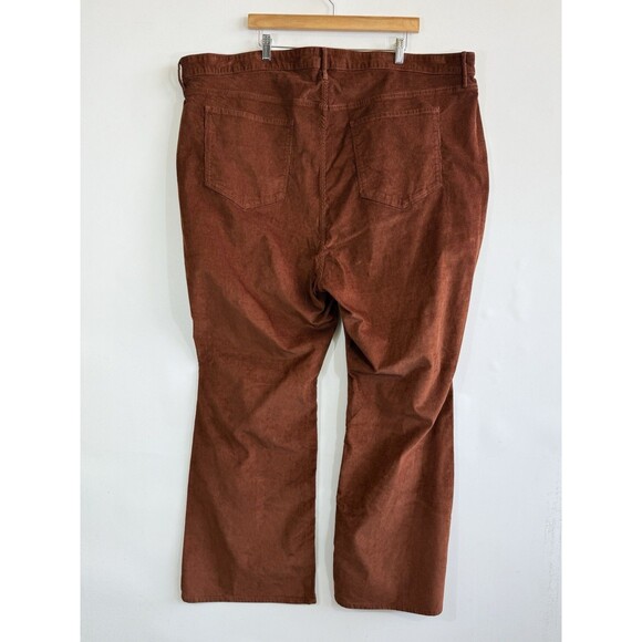 NEW Old Navy Womens‎ Sz 28 Plus Brown Corduroy Higher Rise Flare Corduroy Pants - Picture 5 of 9